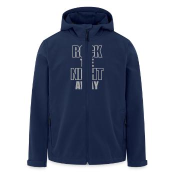 Rock The Night Away - Men’s Recycled Softshell Jacket by Stanley/Stella - navy - Front - AI Model Male 185 light (185cm)