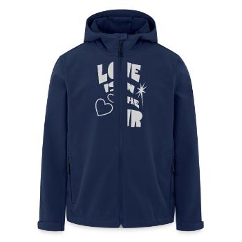 Love Is In The Air - Recycelte Männer Softshell-Jacke von Stanley/Stella - Navy - Vorne - AI Model Male 185 light (185cm)