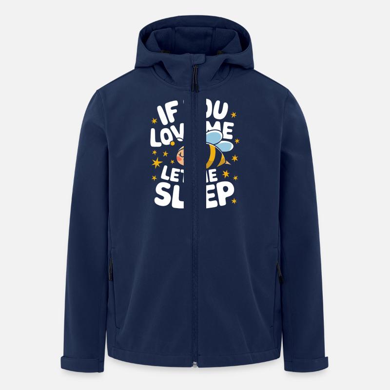 abeille abeille apicultrice abeille abeille - Veste softshell homme en polyester recyclé Stanley/Stella - marine