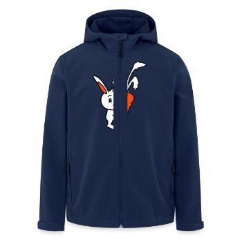 Lapin Gros Énorme Carotte Carotte Amour Faim Délicieux - Veste softshell homme en polyester recyclé Stanley/Stella - marine - Devant - AI Model Male 185 light (185cm)