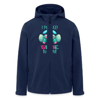 Pâques Pâques Lapin Veille de Pâques Dimanche de Pâques Oeuf de Pâques Printemps - Veste softshell homme en polyester recyclé Stanley/Stella - marine - Devant - AI Model Male 185 light (185cm)