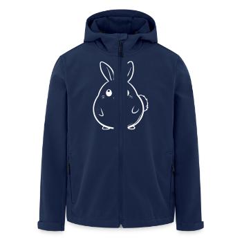Bunny Funny Cute - Men’s Recycled Softshell Jacket by Stanley/Stella - navy - Front - AI Model Male 185 light (185cm)