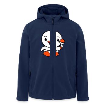 Duck Baby Child Rattle Diaper Cute Pacifier - Men’s Recycled Softshell Jacket by Stanley/Stella - navy - Front - AI Model Male 185 light (185cm)