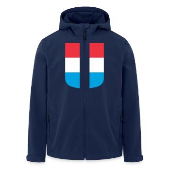 Luxemburg Luxembourg - Men’s Recycled Softshell Jacket by Stanley/Stella - navy - Front - AI Model Male 185 light (185cm)