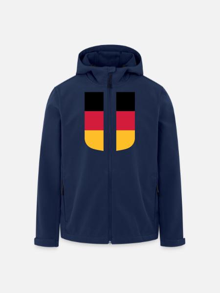 Germany - Men’s Recycled Softshell Jacket by Stanley/Stella - navy