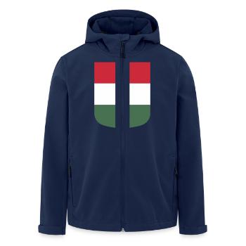 Ungarn - Recycelte Männer Softshell-Jacke von Stanley/Stella - Navy - Vorne - AI Model Male 185 light (185cm)