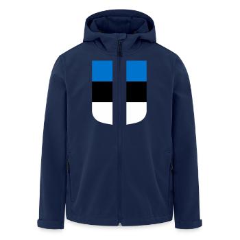 Estland - Recycelte Männer Softshell-Jacke von Stanley/Stella - Navy - Vorne - AI Model Male 185 light (185cm)