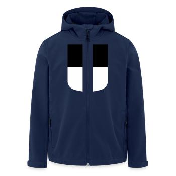 Ulm - Men’s Recycled Softshell Jacket by Stanley/Stella - navy - Front - AI Model Male 185 light (185cm)