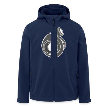 Turbo - Recycelte Männer Softshell-Jacke von Stanley/Stella - Navy - Vorne - AI Model Male 185 light (185cm)