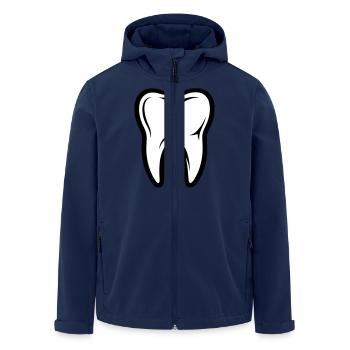 Tooth Symbol - Men’s Recycled Softshell Jacket by Stanley/Stella - navy - Front - AI Model Male 185 light (185cm)