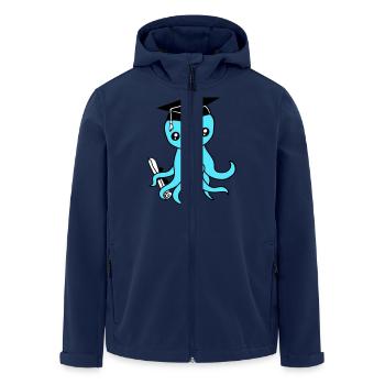 Octopus High School Graduation Passed College - Men’s Recycled Softshell Jacket by Stanley/Stella - navy - Front - AI Model Male 185 light (185cm)