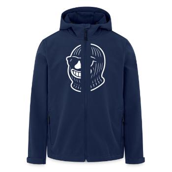 Bandit Gangster Skimaske - Recycelte Männer Softshell-Jacke von Stanley/Stella - Navy - Vorne - AI Model Male 185 light (185cm)