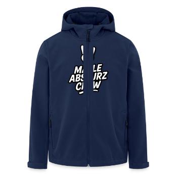 Malle Absturz Crew - Recycelte Männer Softshell-Jacke von Stanley/Stella - Navy - Vorne - AI Model Male 185 light (185cm)