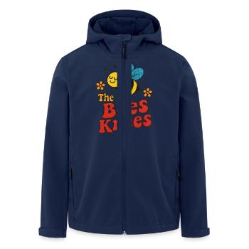 Les genoux de l’abeille – le plus doux de tous - Veste softshell homme en polyester recyclé Stanley/Stella - marine - Devant - AI Model Male 185 light (185cm)