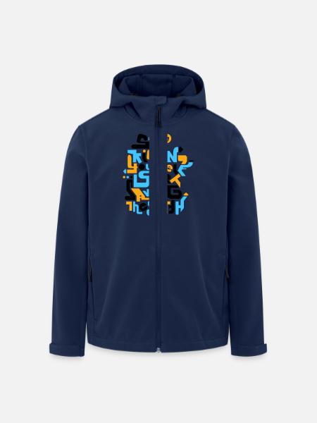 stopkillingyaself_3f - Recycelte Männer Softshell-Jacke von Stanley/Stella - Navy