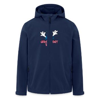 JD Logo+Text (Digital)*trans - Men’s Recycled Softshell Jacket by Stanley/Stella - navy - Front - AI Model Male 185 light (185cm)