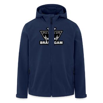 Team Groom Skeleton - Veste softshell homme en polyester recyclé Stanley/Stella - marine - Devant - AI Model Male 185 light (185cm)