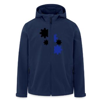 Robotics - Men’s Recycled Softshell Jacket by Stanley/Stella - navy - Front - AI Model Male 185 light (185cm)