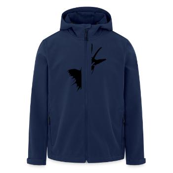 Gams - Recycelte Männer Softshell-Jacke von Stanley/Stella - Navy - Vorne - AI Model Male 185 light (185cm)