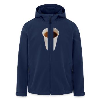plastik Cafe - Recycelte Männer Softshell-Jacke von Stanley/Stella - Navy - Vorne - AI Model Male 185 light (185cm)