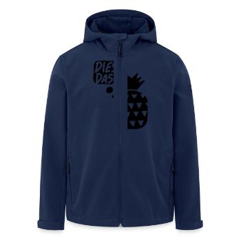 Dies das, Ananas! - Recycelte Männer Softshell-Jacke von Stanley/Stella - Navy - Vorne - AI Model Male 185 light (185cm)