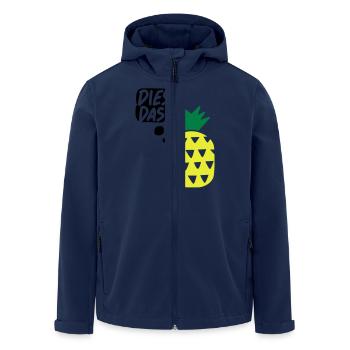 Dies, das, Ananas! Tasse - Recycelte Männer Softshell-Jacke von Stanley/Stella - Navy - Vorne - AI Model Male 185 light (185cm)