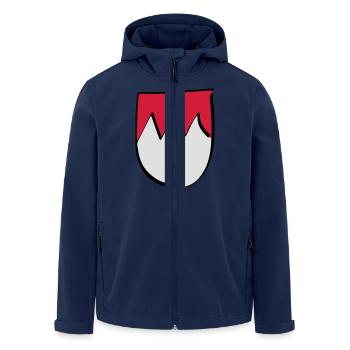 Frankenrechen - Recycelte Männer Softshell-Jacke von Stanley/Stella - Navy - Vorne - AI Model Male 185 light (185cm)