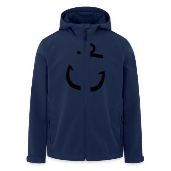 DE - Anker - Recycelte Männer Softshell-Jacke von Stanley/Stella - Navy - Vorne - AI Model Male 185 light (185cm)