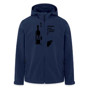 Geburtstag Jahrgang 1957 - Recycelte Männer Softshell-Jacke von Stanley/Stella - Navy - Vorne - AI Model Male 185 light (185cm)