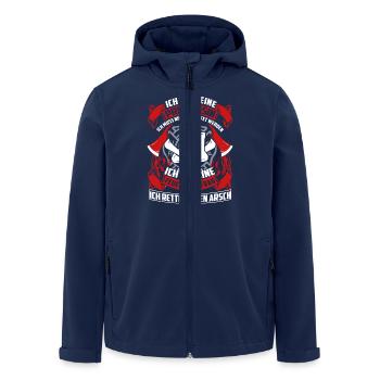 Fire woman - save - Men’s Recycled Softshell Jacket by Stanley/Stella - navy - Front - AI Model Male 185 light (185cm)
