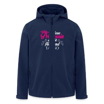 Tango - Prinzessin - Recycelte Männer Softshell-Jacke von Stanley/Stella - Navy - Vorne - AI Model Male 185 light (185cm)