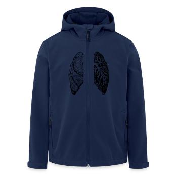 doc146 - Recycelte Männer Softshell-Jacke von Stanley/Stella - Navy - Vorne - AI Model Male 185 light (185cm)