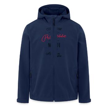 princesse et nounou - Veste softshell homme en polyester recyclé Stanley/Stella - marine - Devant - AI Model Male 185 light (185cm)