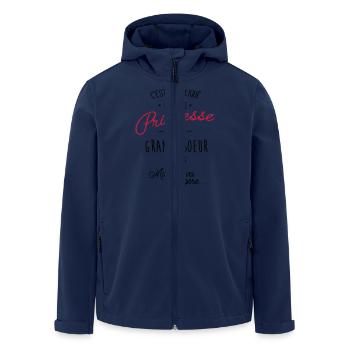 Compliqué d'être une princesse et une grande soeur - Veste softshell homme en polyester recyclé Stanley/Stella - marine - Devant - AI Model Male 185 light (185cm)