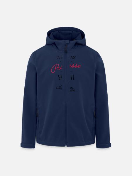 Princesse et sportive - Veste softshell homme en polyester recyclé Stanley/Stella - marine