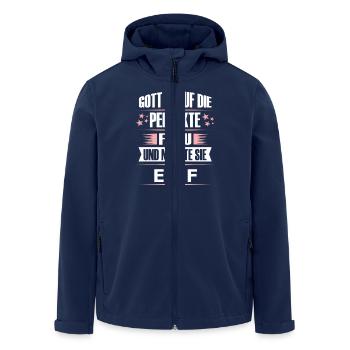 ELIF - Recycelte Männer Softshell-Jacke von Stanley/Stella - Navy - Vorne - AI Model Male 185 light (185cm)
