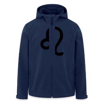 sternzeichen löwe - Recycelte Männer Softshell-Jacke von Stanley/Stella - Navy - Vorne - AI Model Male 185 light (185cm)