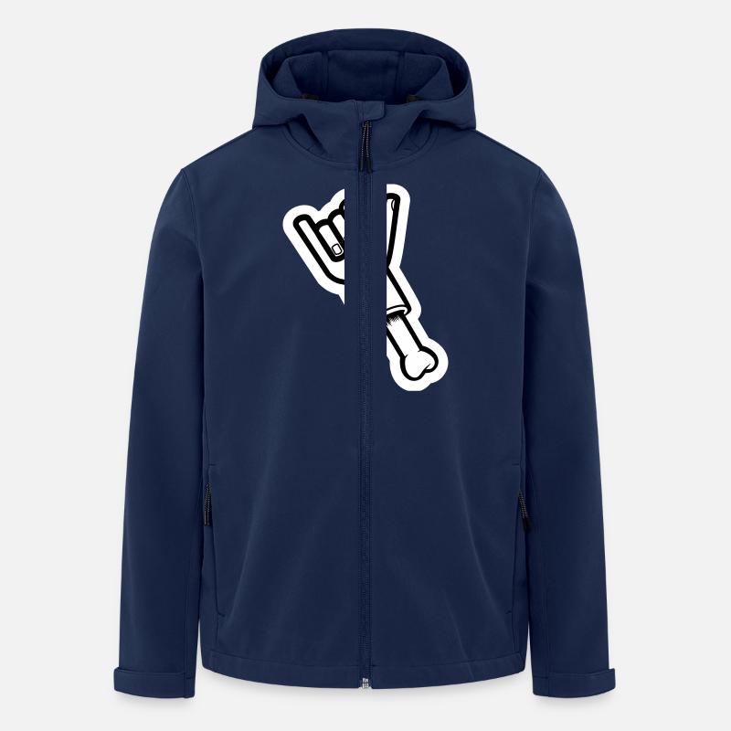 Bone - Recycelte Männer Softshell-Jacke von Stanley/Stella - Navy
