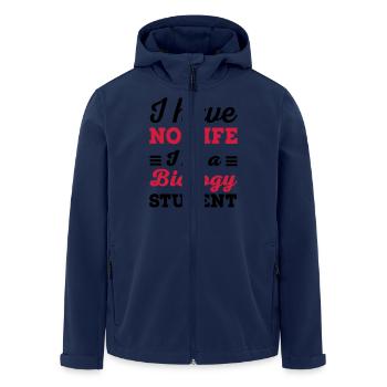 Étudiant en biologie - Veste softshell homme en polyester recyclé Stanley/Stella - marine - Devant - AI Model Male 185 light (185cm)