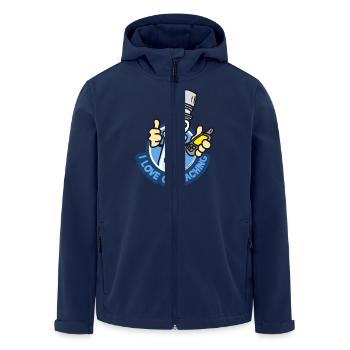 PETti the PETling - Men’s Recycled Softshell Jacket by Stanley/Stella - navy - Front - AI Model Male 185 light (185cm)