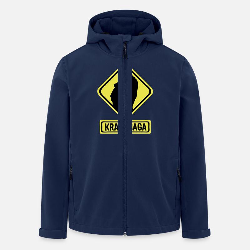 Krav Maga Logo danger1 - Recycelte Männer Softshell-Jacke von Stanley/Stella - Navy