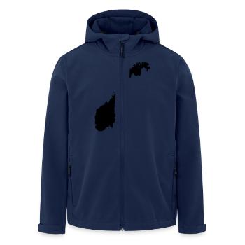 Norwegen - Recycelte Männer Softshell-Jacke von Stanley/Stella - Navy - Vorne - AI Model Male 185 light (185cm)