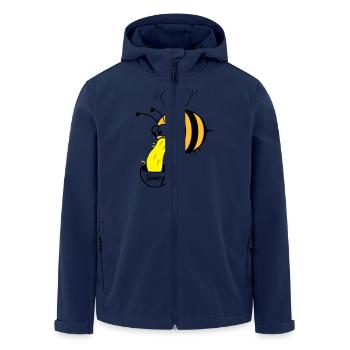 making of honey - bee :-) - Men’s Recycled Softshell Jacket by Stanley/Stella - navy - Front - AI Model Male 185 light (185cm)