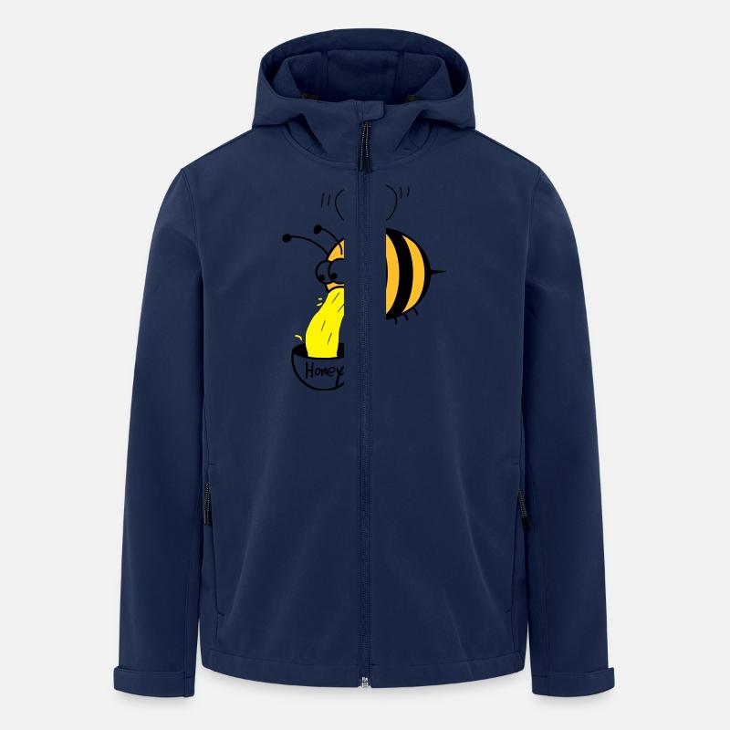Biene kotzt Honig - Recycelte Männer Softshell-Jacke von Stanley/Stella - Navy