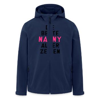 Tagesmutter Nanny Baby Babysitter Kind Geburt Mama - Recycelte Männer Softshell-Jacke von Stanley/Stella - Navy - Vorne - AI Model Male 185 light (185cm)