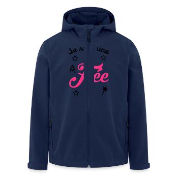 fille / fée / princesse / bébé - Veste softshell homme en polyester recyclé Stanley/Stella - marine - Devant - AI Model Male 185 light (185cm)