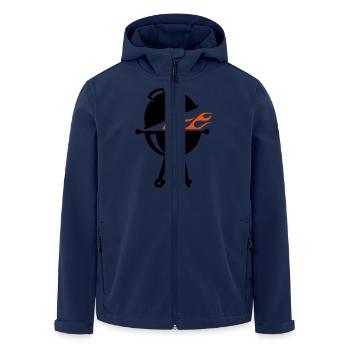 barbecue - Veste softshell homme en polyester recyclé Stanley/Stella - marine - Devant - AI Model Male 185 light (185cm)