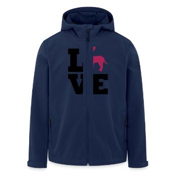Chihuahua - Men’s Recycled Softshell Jacket by Stanley/Stella - navy - Front - AI Model Male 185 light (185cm)