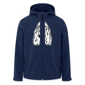 Cocker Spaniel - Men’s Recycled Softshell Jacket by Stanley/Stella - navy - Front - AI Model Male 185 light (185cm)