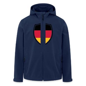 Germany coat of arms flag - Germany football team - Men’s Recycled Softshell Jacket by Stanley/Stella - navy - Front - AI Model Male 185 light (185cm)